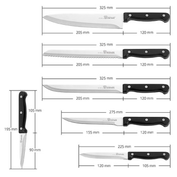 Aurora set kuhinjskih noževa AU860